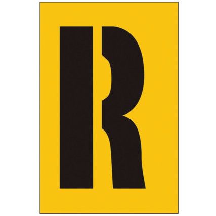 50MM STENCIL - CHARACTER 'R'