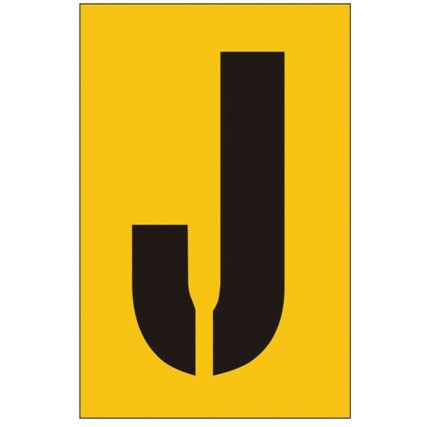 75MM STENCIL - CHARACTER 'J'