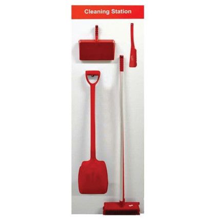 SHADOWBOARD - CLEANING STATIONSTYLE A (RED)