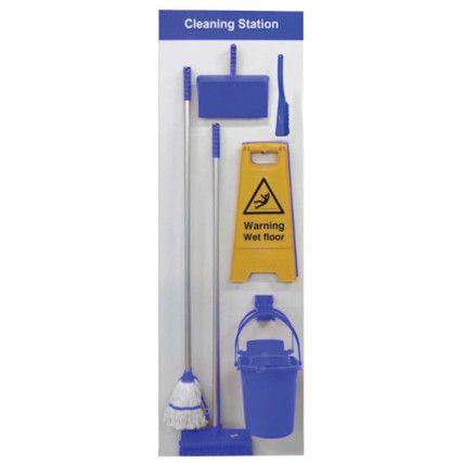 SHADOWBOARD - CLEANING STATIONSTYLE B (BLUE)