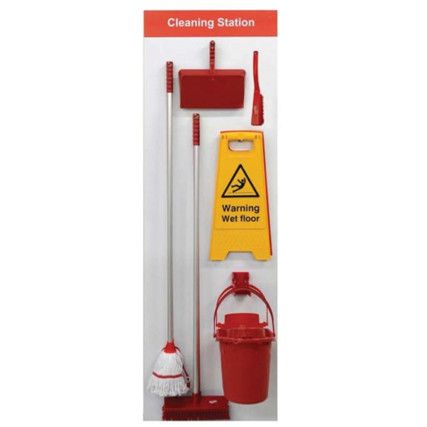 SHADOWBOARD - CLEANING STATIONSTYLE B (RED)