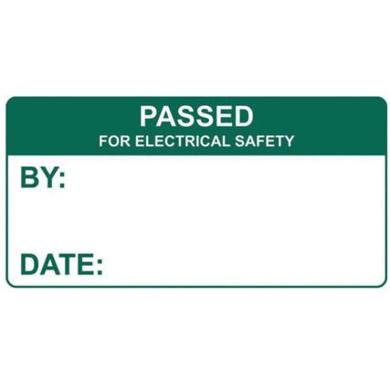 PASSED FOR ELEC SAFETY-SELF LAMINATING LABELS(50X25MM ROLL OF 250)