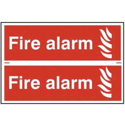 FIRE ALARM - PVC (300 X 200MM) 