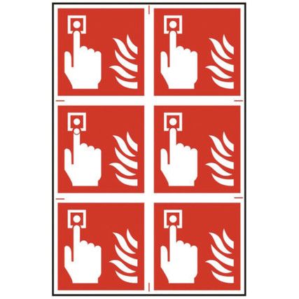 FIRE ALARM SYMBOL - PVC (200X300MM)