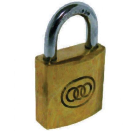 Keyed Padlock, Keyed Alike, Brass, Bronze, 20mm Width, Weatherproof