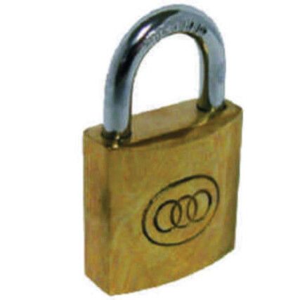 Keyed Padlock, Keyed Alike, Brass, Bronze, 50mm Width, Weatherproof