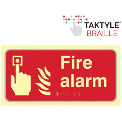 FIRE ALARM - TAKTYLEPH (300X150MM)