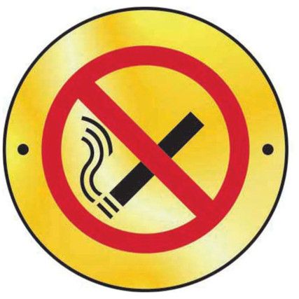 NO SMOKING GRAPHIC DOOR DISC -PB(75MM DIA.)