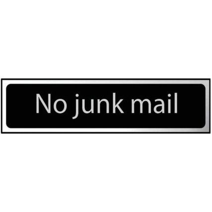 NO JUNK MAIL - CHR (200 X 50MM)