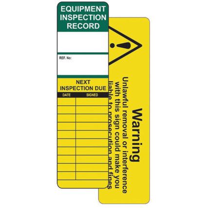 UNIVERSAL INSPECTION TAG INSERT(PK-50)