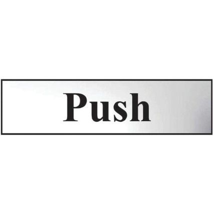 PUSH  - CHR (200 X 50MM)