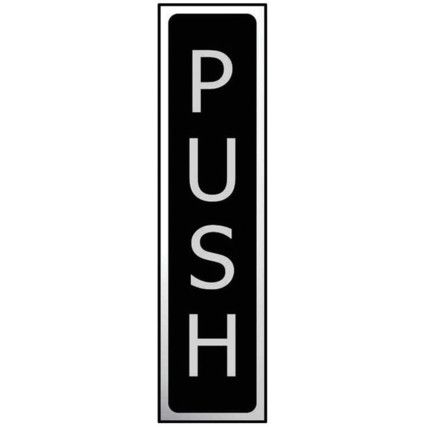 PUSH - CHR (200 X 50MM)