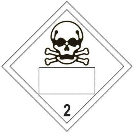 SKULL 2 SYMBOL - SAV PLACARD (250X 250MM)