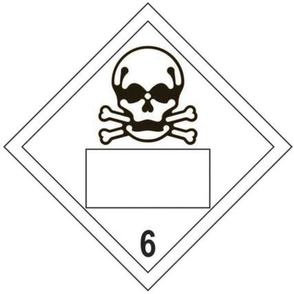 SKULL 6 SYMBOL - SAV PLACARD (250X 250MM)