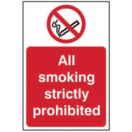 ALL SMOKING STRICTLY PROHIBITED -RPVC (200 X 300MM)