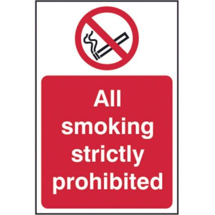 ALL SMOKING STRICTLY PROHIBITED -SAV (200 X 300MM)