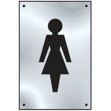 LADIES GRAPHIC DOOR PLATE -SAA(100 X 150MM)