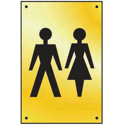 UNISEX GRAPHIC DOOR PLATE -PB(100 X 150MM)