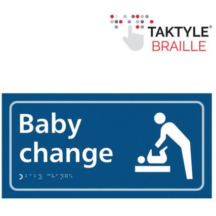 BABY CHANGE (WITH SYMBOL)-TAKTYLE (300 X 150MM)