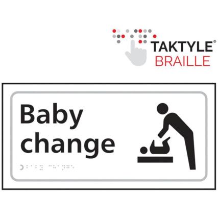 BABY CHANGE (WITH SYMBOL)-TAKTYLE (300 X 150MM)