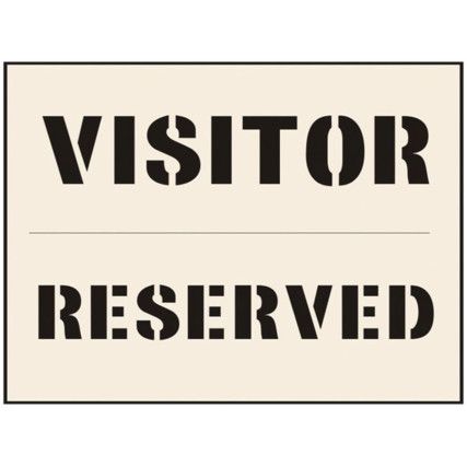 VISITOR RESERVED STENCIL (400X600MM)