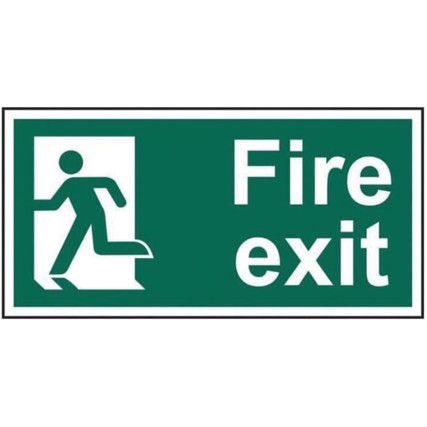 FIRE EXIT MAN LEFT PVC (300X150MM)