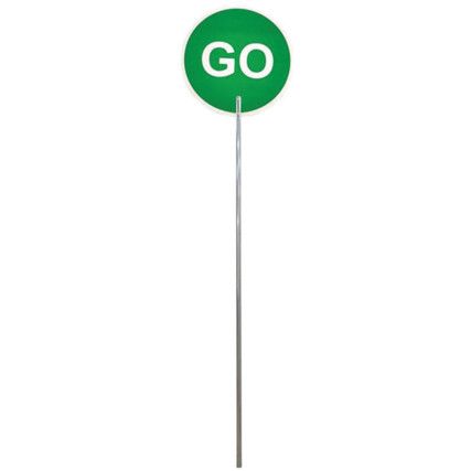 STOP / GO LOLLIPOP SIGN