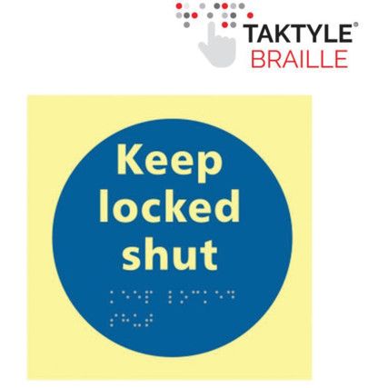 KEEP LOCKED SHUT - TAKTYLEPH(150X 150MM)