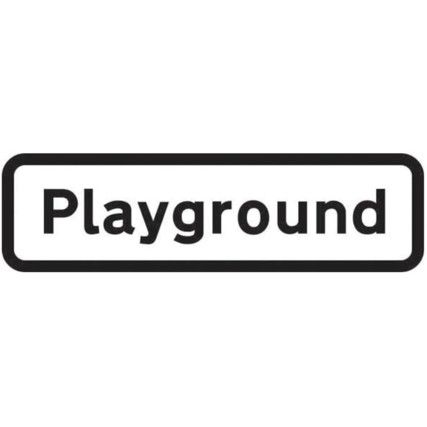 659 X 188MM DIBOND 'PLAYGROUND'RO AD SIGN (WITH CHANNEL)