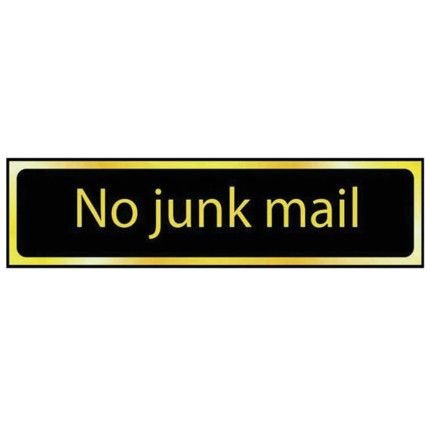 NO JUNK MAIL - POL (200 X 50MM)