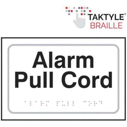 ALARM PULL CORD - TAKTYLE (225X150MM)