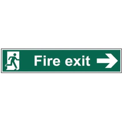 FIRE EXIT (MAN ARROW RIGHT) -SAV(750 X 150MM)