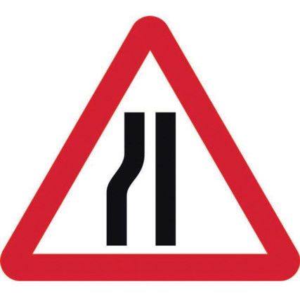 ROAD NARROWS NEARSIDE - QSIGN(750MM)