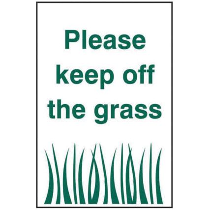 PLEASE KEEP OFF THE GRASS -PYC(200 X 300MM)