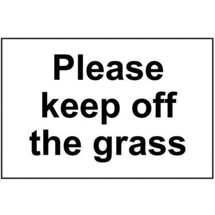 PLEASE KEEP OFF THE GRASS -RPVC(300 X 200MM)