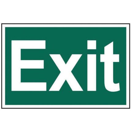 EXIT (TEXT ONLY) - PVC (300X200MM)