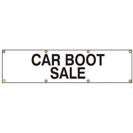 CAR BOOT SALE - BAN (1200 X300MM)