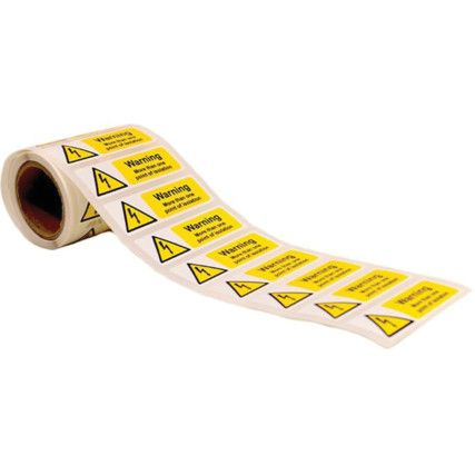 WARNING MORE THAN ONE POINT OF ISOLATION - 250 ROLL SAV (75X25MM)