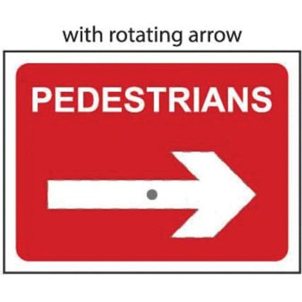 PEDESTRIANS REVERSIBLE - QSIGN(600 X 450MM)