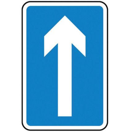 300 X 450MM DIBOND ARROW VERTICALROAD SIGN (WITH CHANNEL)