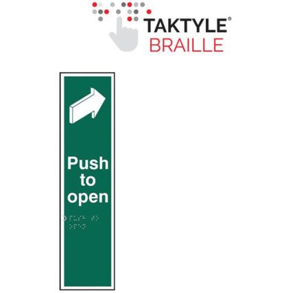 PUSH TO OPEN - TAKTYLE (75X300MM)