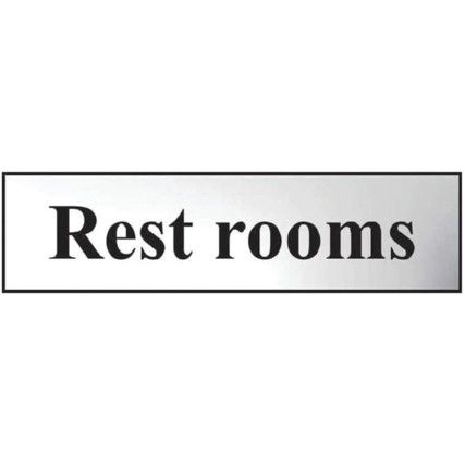 REST ROOMS - CHR (200 X 50MM)