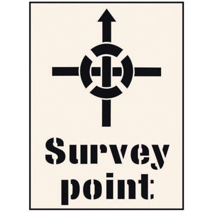 SURVEY POINT STENCIL (300 X400MM)