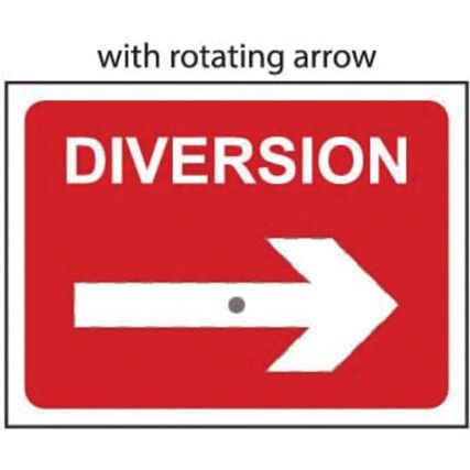 DIVERSION REVERSIBLE ARROW -QSIGN (1050 X 750MM)