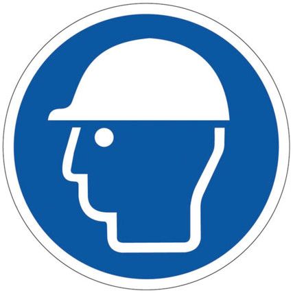 400MM DIA. SAFETY HELMET SYMBOLFLOOR GRAPHIC