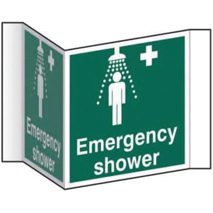 EMERGENCY SHOWER (PROJECTIONSIGN)- RPVC (200MM FACE)