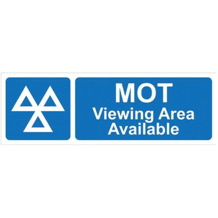 MOT VIEWING AREA AVAILABLE -RPVC(600 X 200MM)