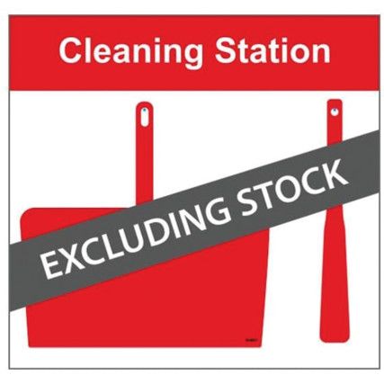 SHADOWBOARD - CLEANING STATION STYLE D (RED) WITH HOOKS - NO STOCK