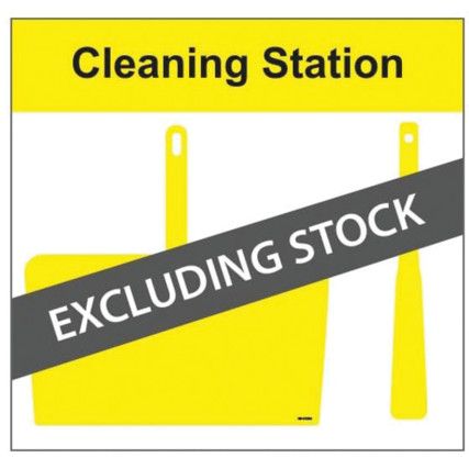 SHADOWBOARD - CLEANING STATION STYLE D (YELLOW) W HOOKS - NO STOCK