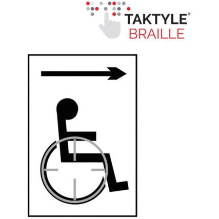 DISABLED ARROW RIGHT -TAKTYLE(150 X 225MM)